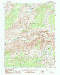 Ten Lakes 1992 topographic map thumbnail