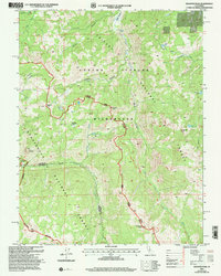 Disaster Peak 2001 topographic map thumbnail