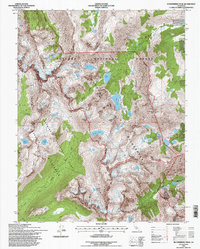 Dunderberg Peak 1994 topographic map thumbnail