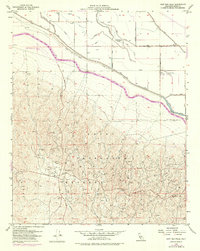 East Elk Hills 1954 topographic map thumbnail