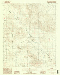 East of Goldstone 1986 topographic map thumbnail