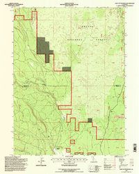 East of Pondosa 1995 topographic map thumbnail