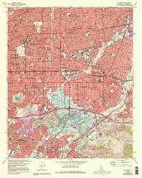 El Monte 1966 topographic map thumbnail