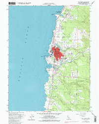 Fort Bragg 1960 topographic map thumbnail