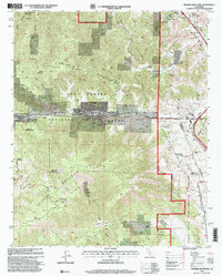 Frazier Mountain 1995 topographic map thumbnail