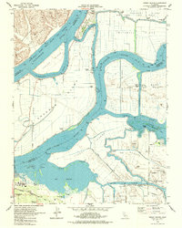 Jersey Island 1978 topographic map thumbnail