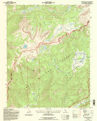 Johnson Peak 1994 topographic map thumbnail