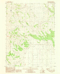 Juniper Ridge 1989 topographic map thumbnail
