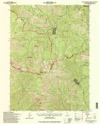 Kangaroo Mountain 1996 topographic map thumbnail