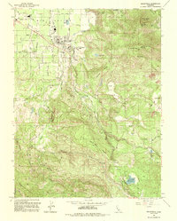 Kelseyville 1993 topographic map thumbnail