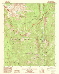Kern Lake 1988 topographic map thumbnail