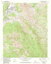 Lake Isabella South 1972 topographic map thumbnail