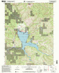 Lake Pillsbury 1996 topographic map thumbnail