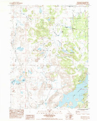 Lake Shastina 1984 topographic map thumbnail