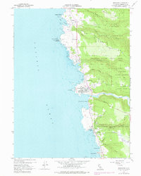 Mendocino 1960 topographic map thumbnail