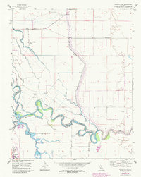 Mendota Dam 1956 topographic map thumbnail