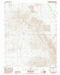 Mesquite Mountains 1985 topographic map thumbnail