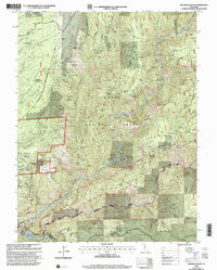Michigan Bluff 2000 topographic map thumbnail