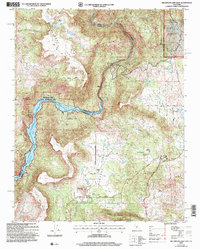 Millerton Lake East 2004 topographic map thumbnail