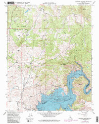 Millerton Lake West 1965 topographic map thumbnail