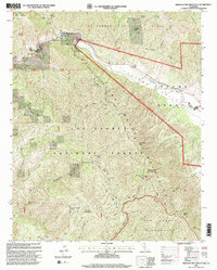 Miranda Pine Mountain 1995 topographic map thumbnail
