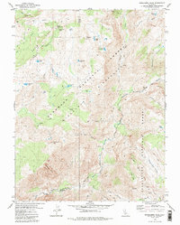 Mokelumne Peak 1979 topographic map thumbnail