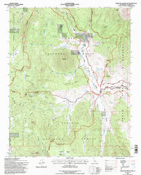 Monache Mountain 1994 topographic map thumbnail