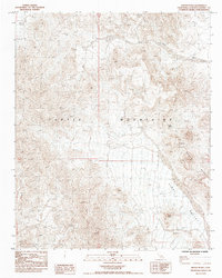 Mopah Peaks 1985 topographic map thumbnail
