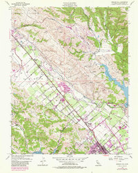 Morgan Hill 1955 topographic map thumbnail