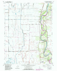 Moulton Weir 1991 topographic map thumbnail