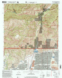 Mount Baldy 1995 topographic map thumbnail