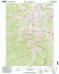 Mount Hilton 1998 topographic map thumbnail
