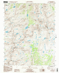 Mt. Brewer 1993 topographic map thumbnail