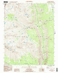 Mt. Kaweah topographic map thumbnail