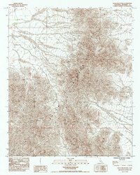 Palen Mountains 1985 topographic map thumbnail