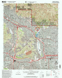 Pasadena 1995 topographic map thumbnail