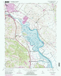 Petaluma River 1954 topographic map thumbnail