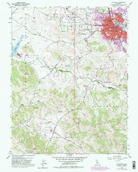 Petaluma 1953 topographic map thumbnail