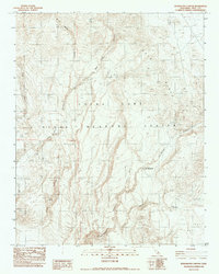 Petroglyph Canyon 1982 topographic map thumbnail