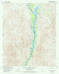 Picacho NW 1965 topographic map thumbnail