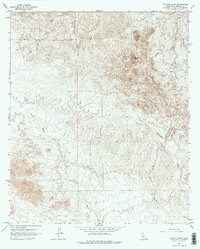 Picacho Peak 1965 topographic map thumbnail