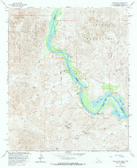 Picacho SW 1965 topographic map thumbnail