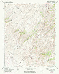 Pinalito Canyon 1969 topographic map thumbnail