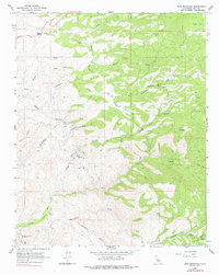 Pine Mountain 1965 topographic map thumbnail
