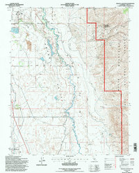Poleta Canyon 1994 topographic map thumbnail