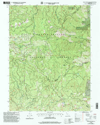 Pony Buck Peak 1998 topographic map thumbnail