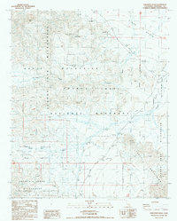 Porcupine Wash 1986 topographic map thumbnail