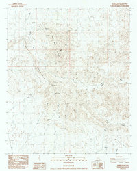 Quartz Peak 1988 topographic map thumbnail