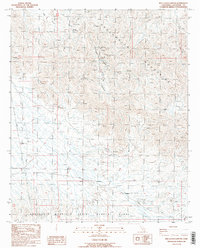 Red Cloud Canyon 1986 topographic map thumbnail