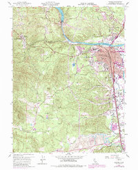 Redding 1957 topographic map preview